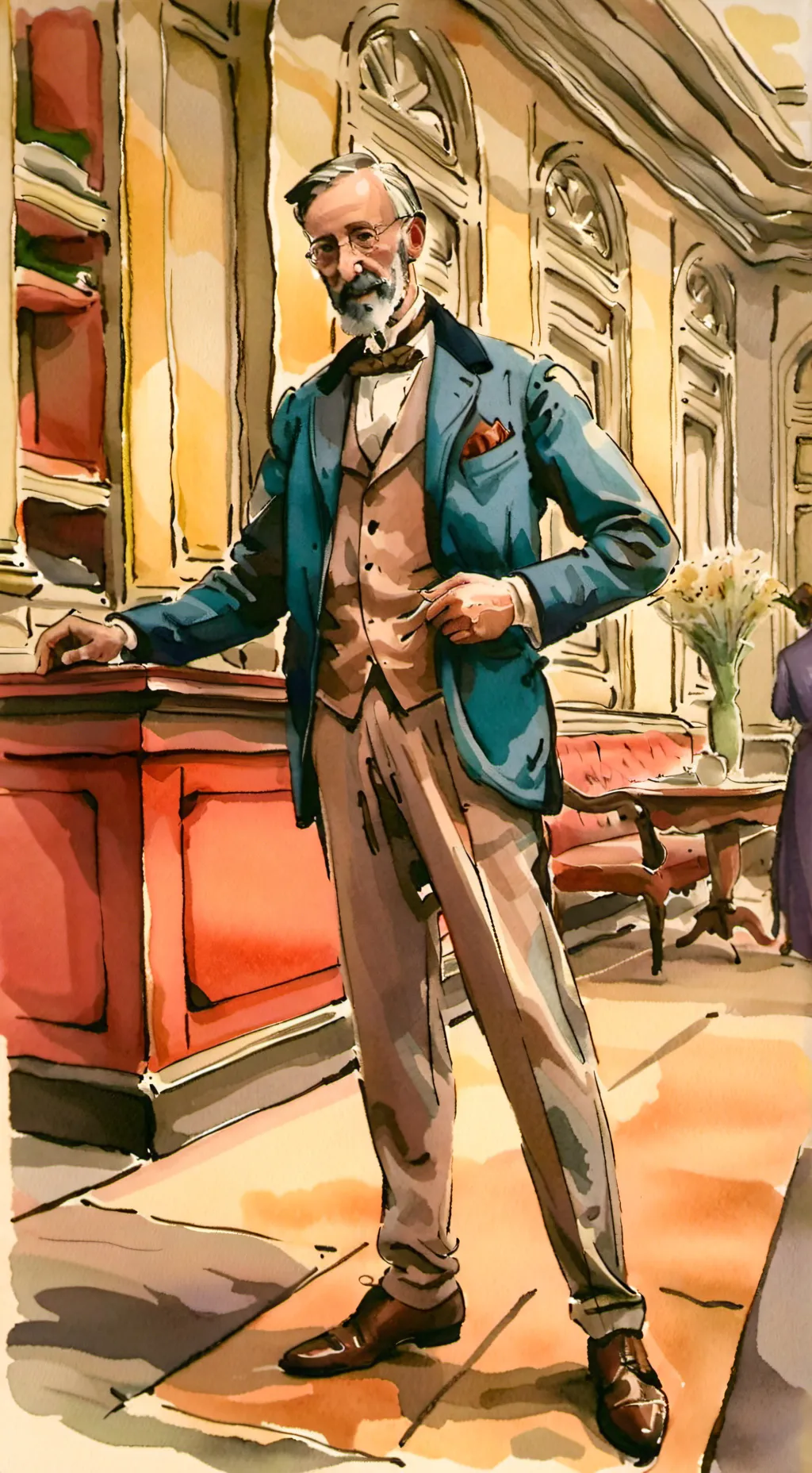 ai character: Michael kauth background