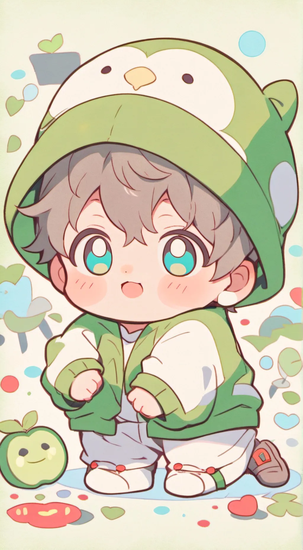 ai character: [_ a chubby baby_] background
