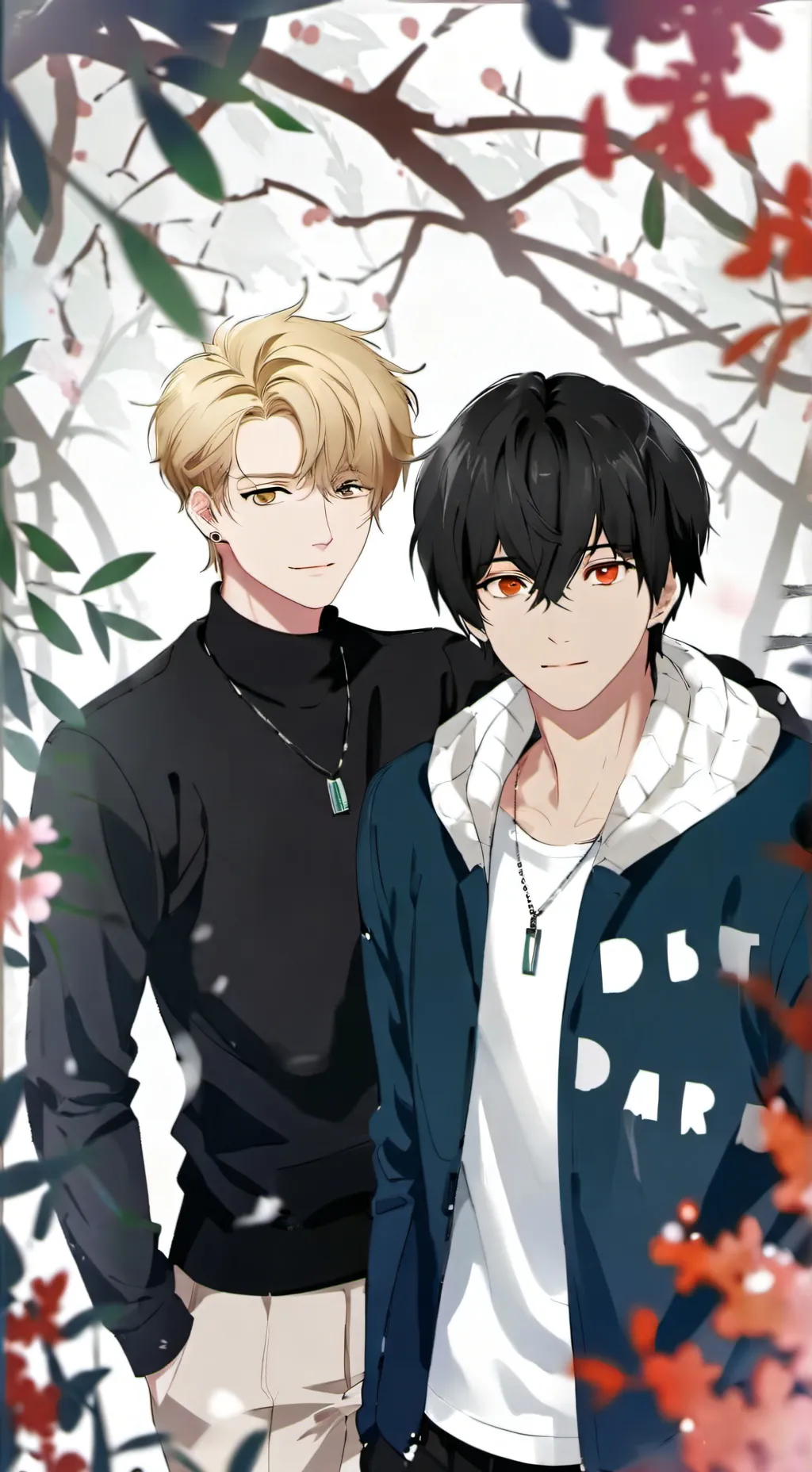 ai character: Sam and Colby   background