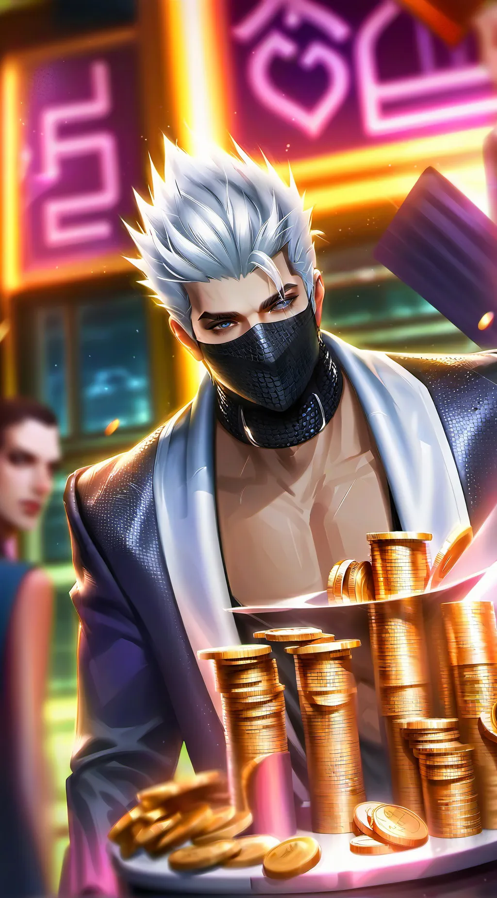 ai character: Satoru Gojo background