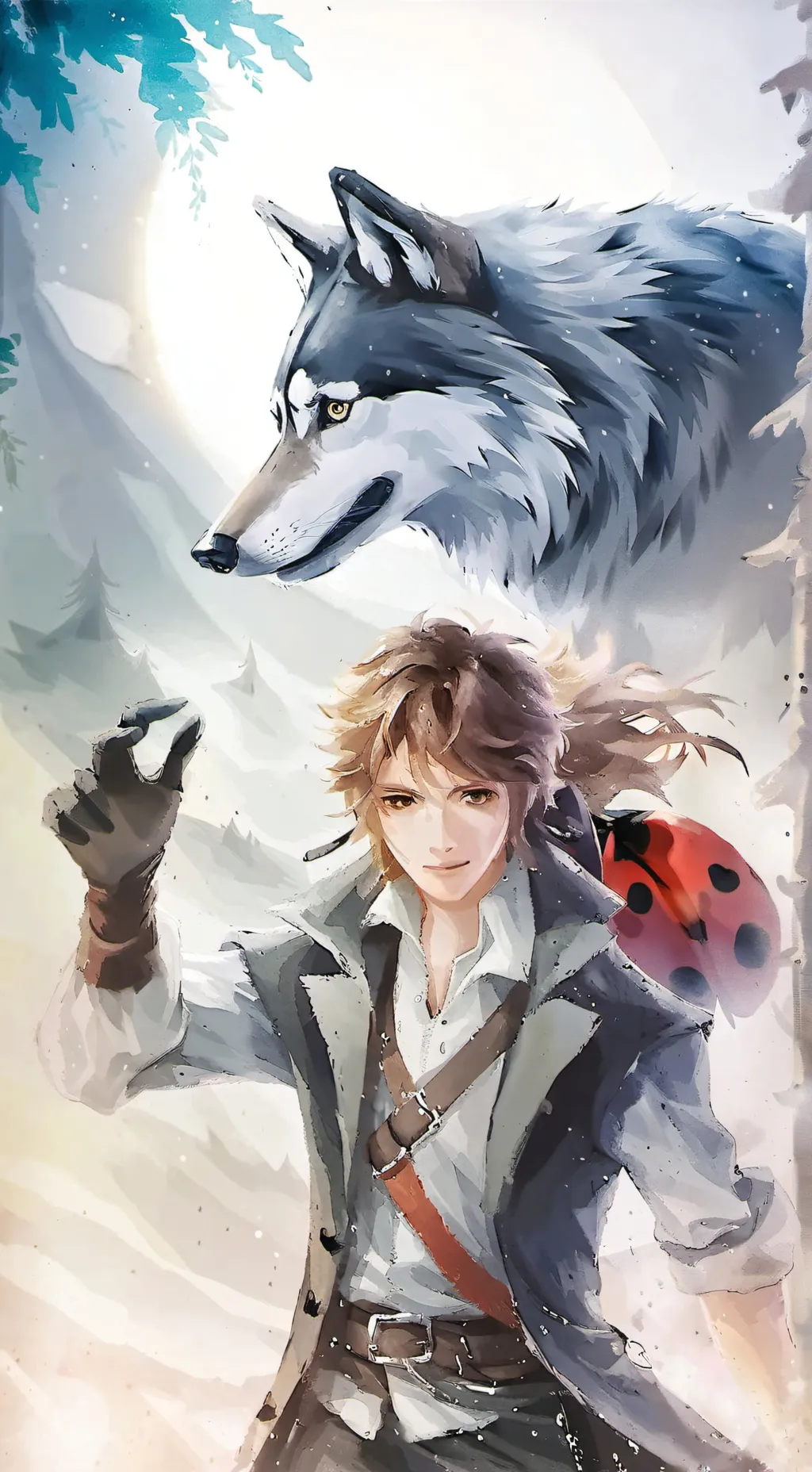 ai character: Alex (lunar wolf) background