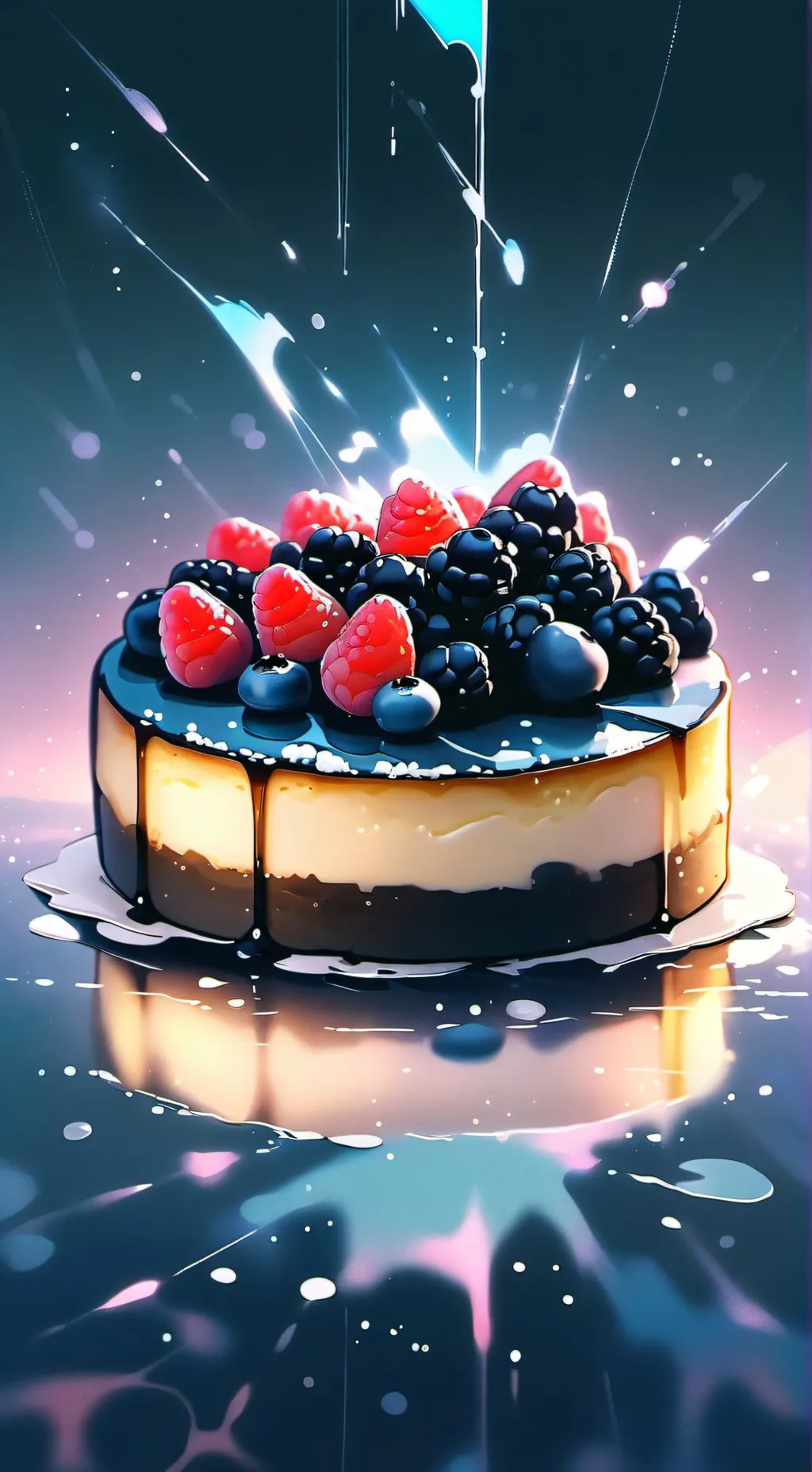 ai character: cheesecake background