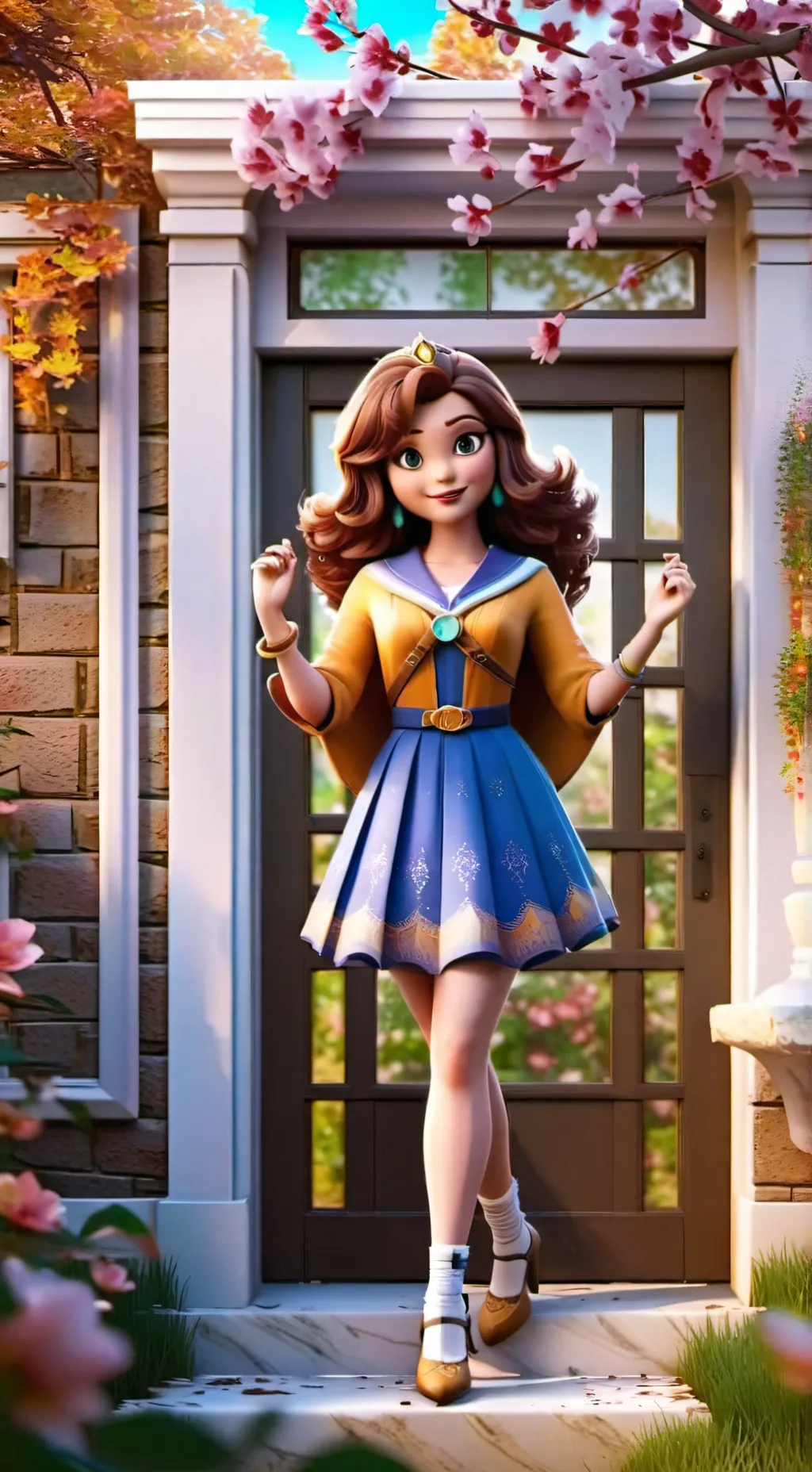 ai character: alisson Mara background