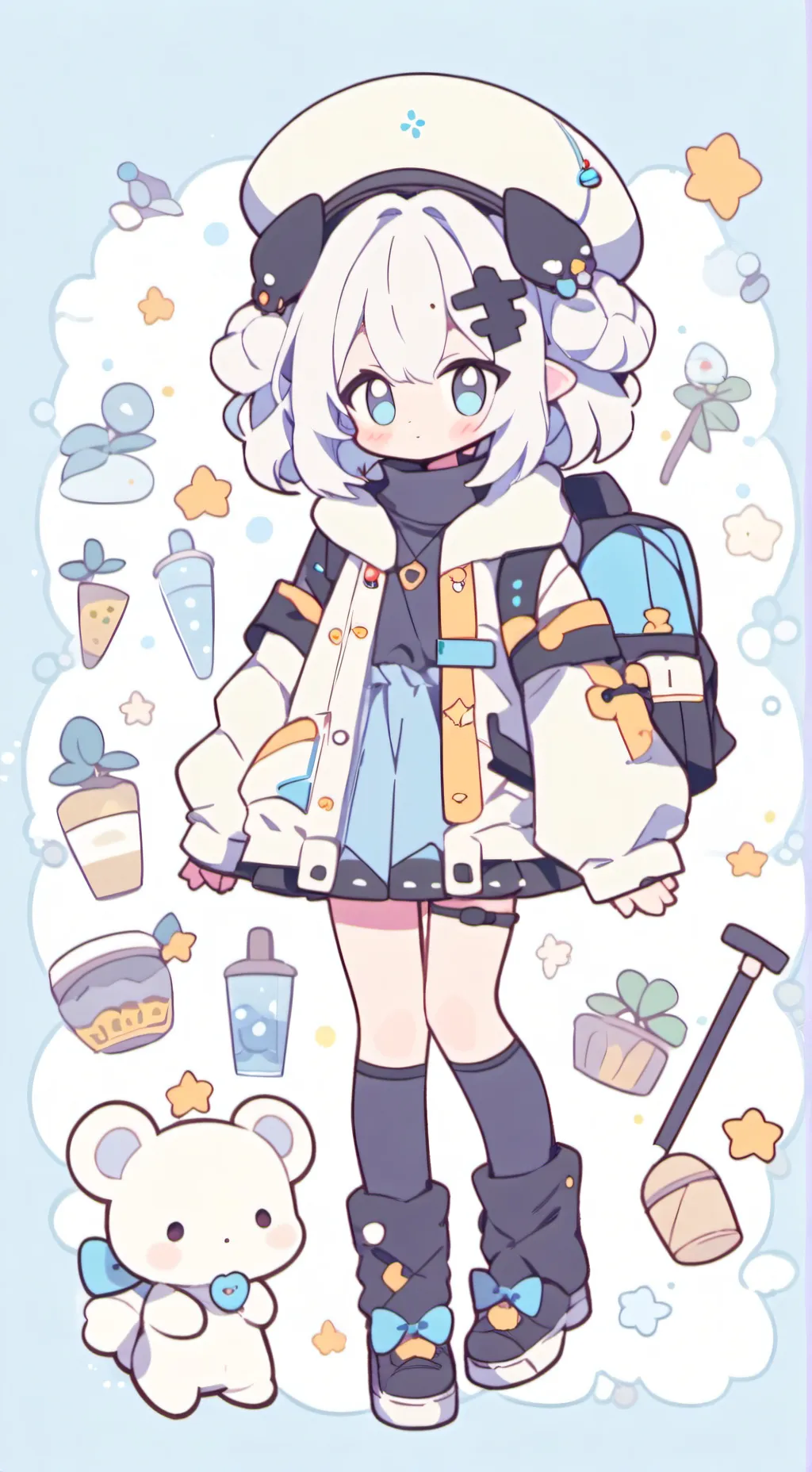 ai character: Damián  background