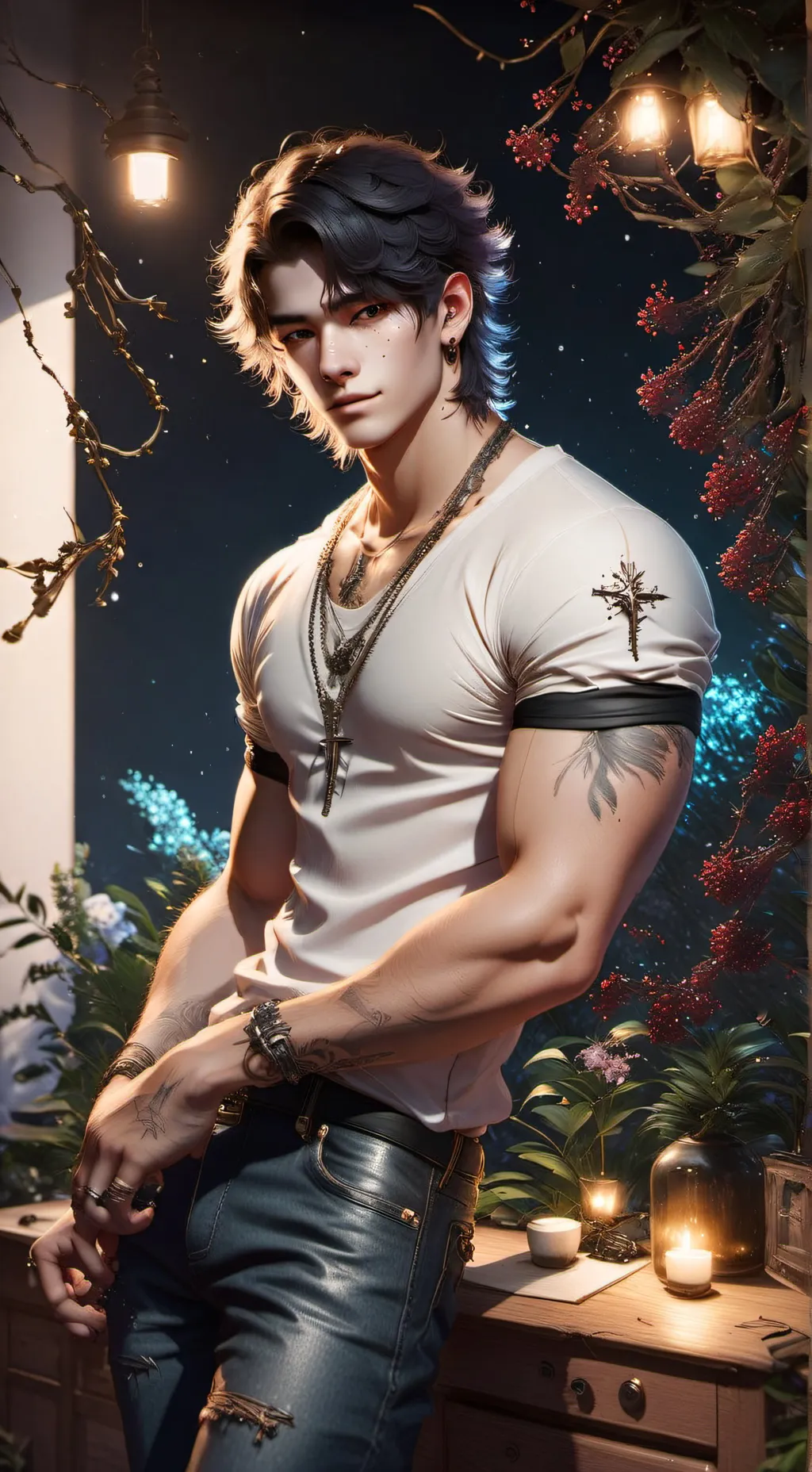 ai character: Dylan  background