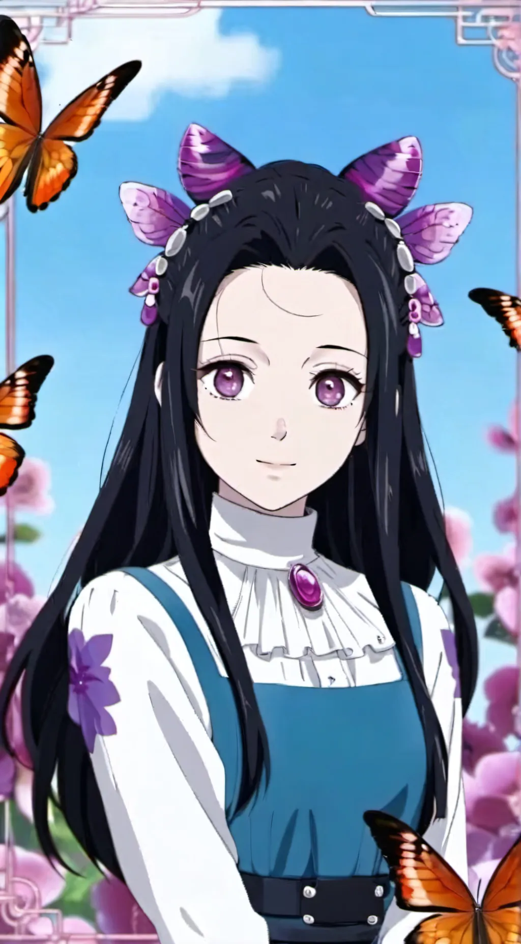 ai character: kanae kocho💗 background