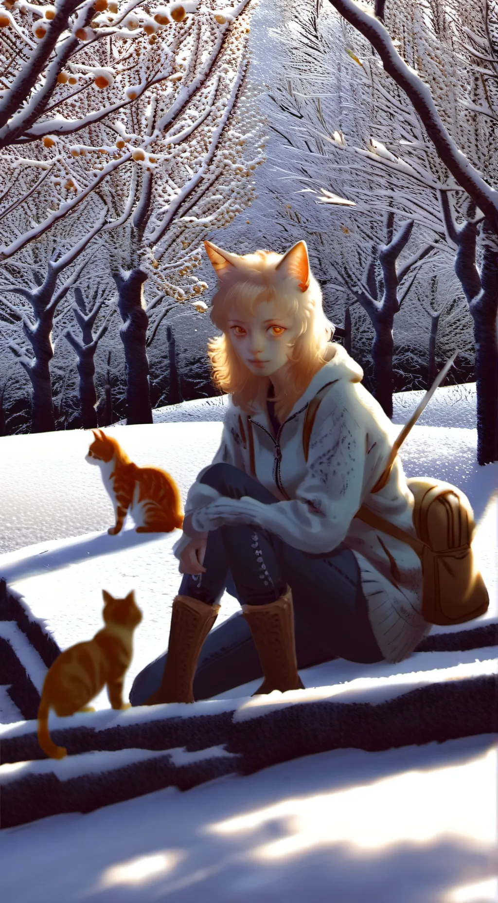 ai character: luna background