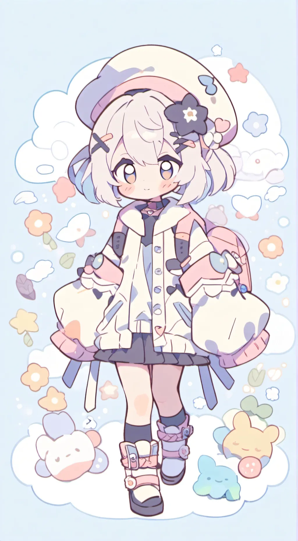 ai character: CLAIRE XD background