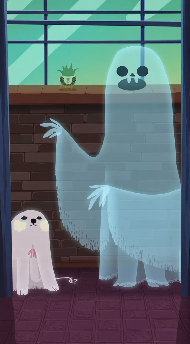 ai character: pebble & coal  background