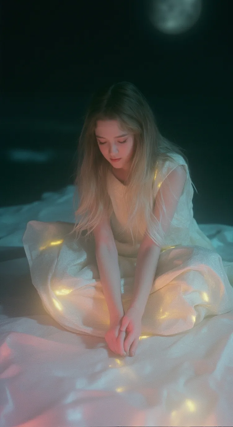 ai character: Amélie Farren  background