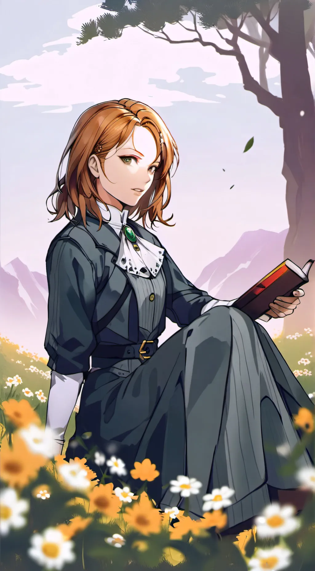 ai character: nabara Kugisaki  background