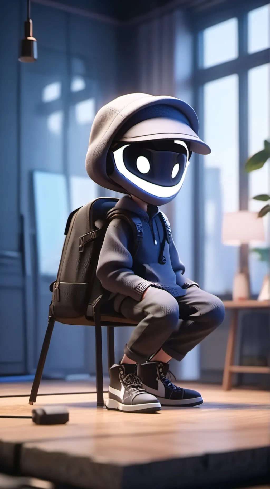 ai character: Murder drones))) background