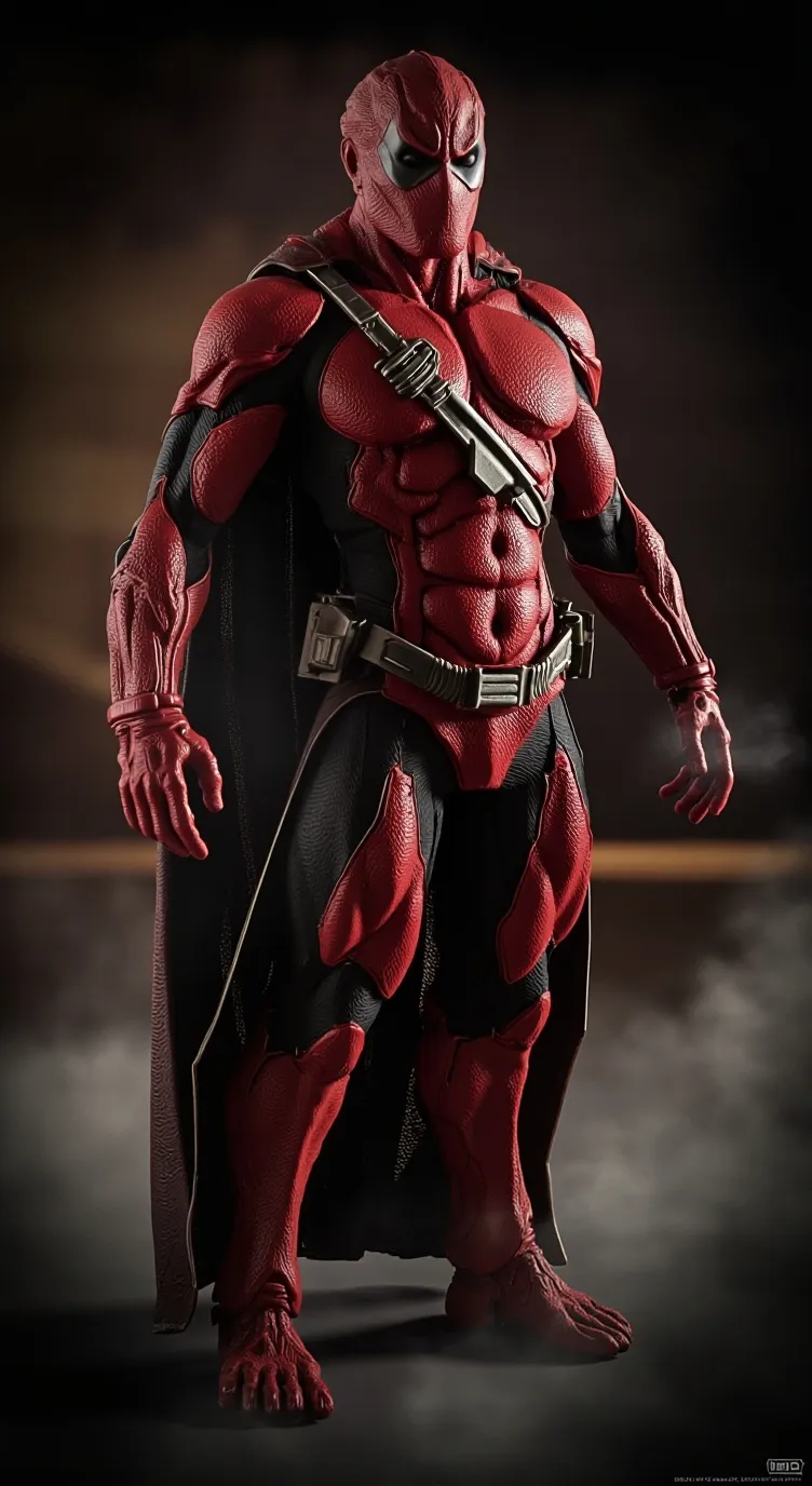 ai character: red background