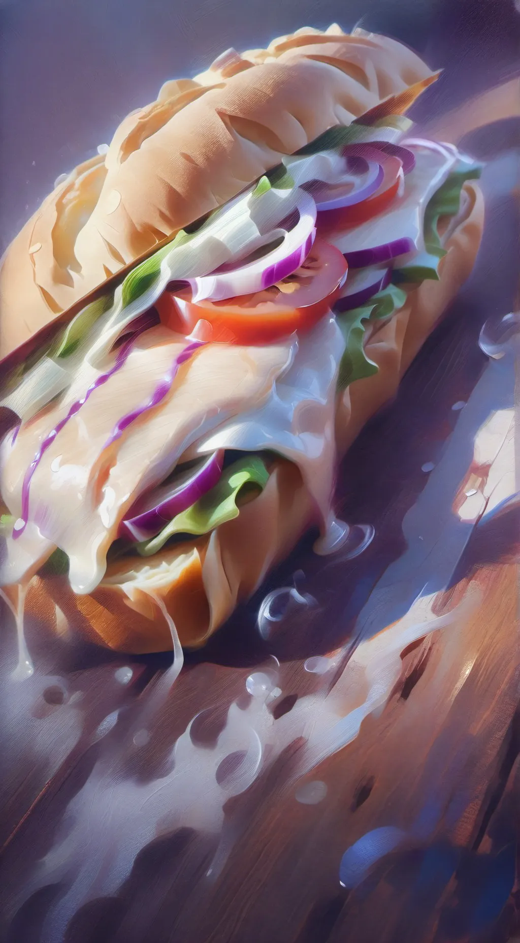 ai character: CHICKENSANDWITCH background