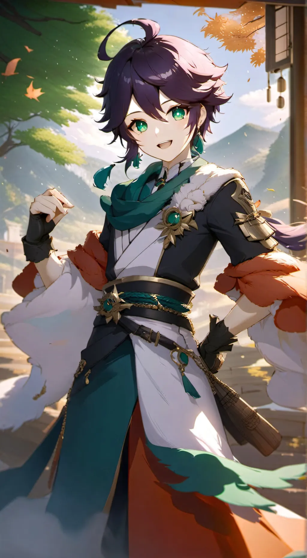 ai character: Venti/Anemo Archon background