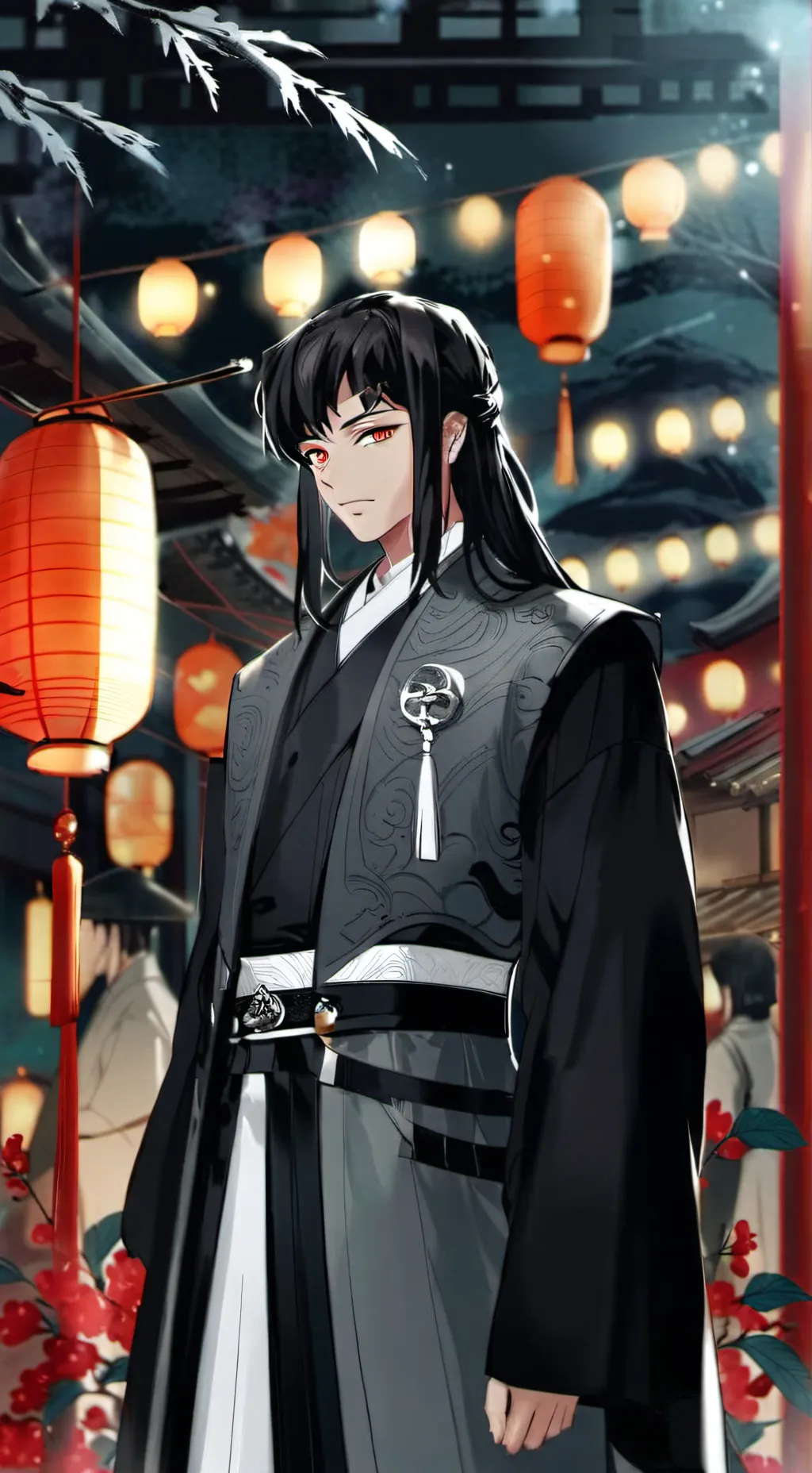 ai character: Ник🖤❤️ background