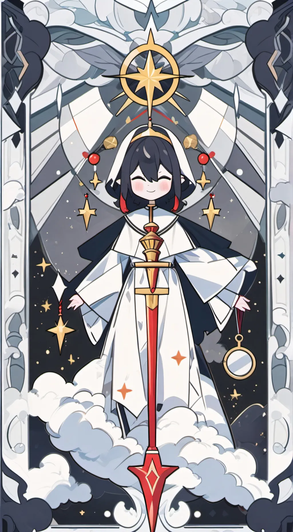 ai character: ✨⚪zip ⚫✨ background