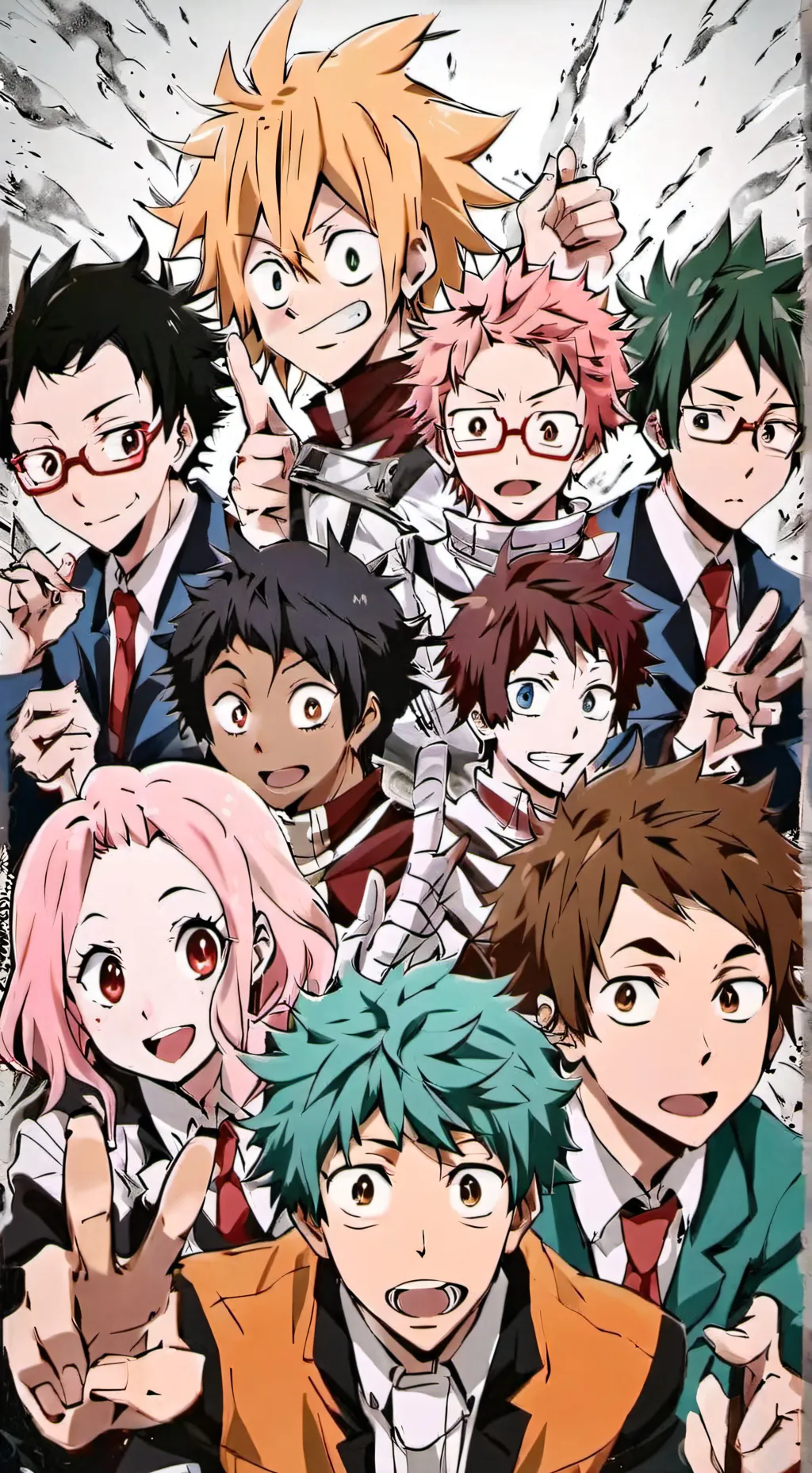 ai character: MHA elevador background