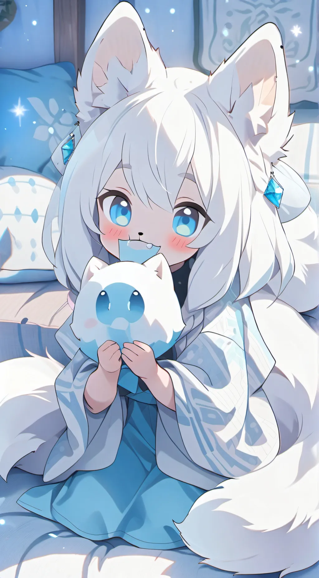 ai character: Arctic Puff Spirit background