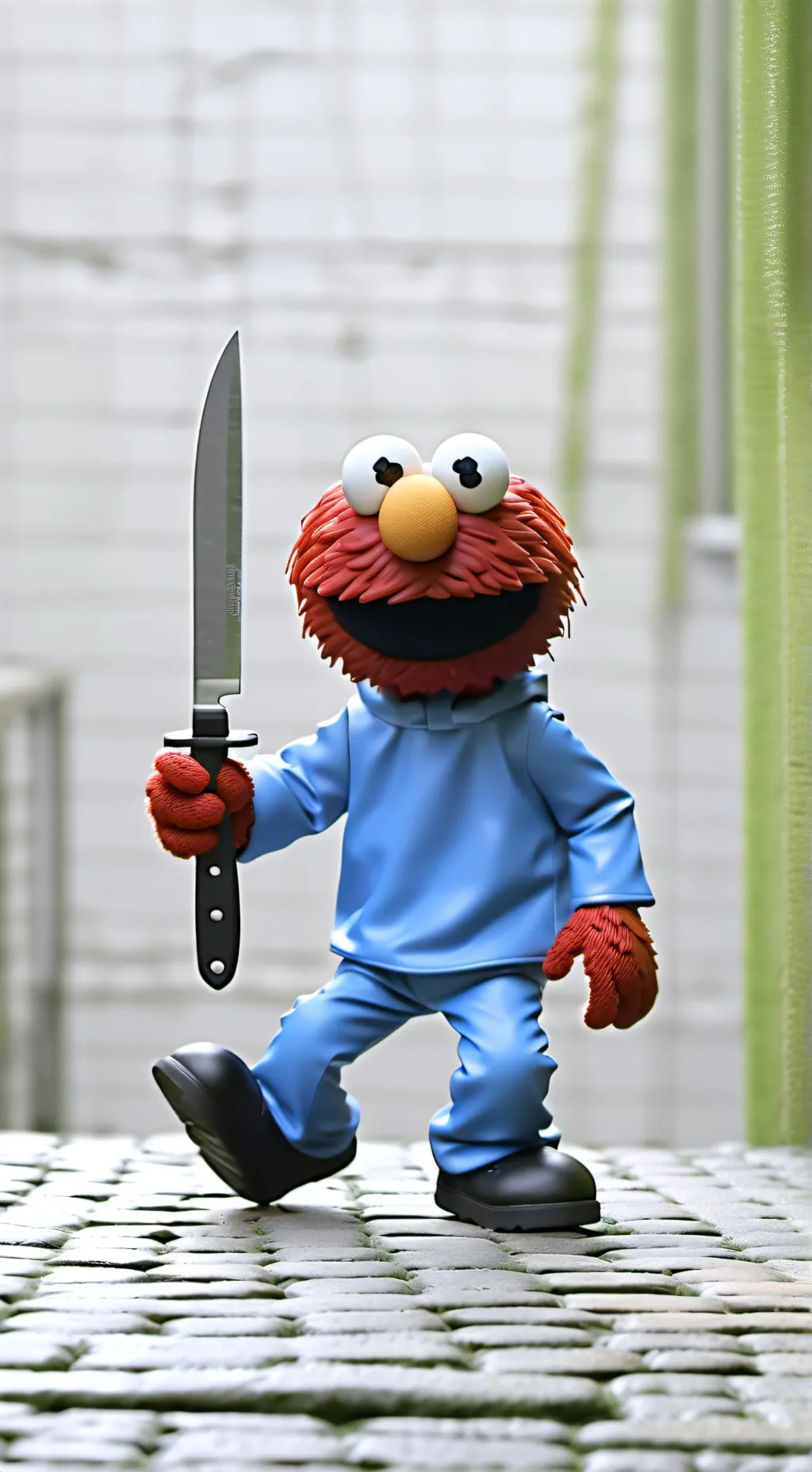 ai character: Killer Elmo background