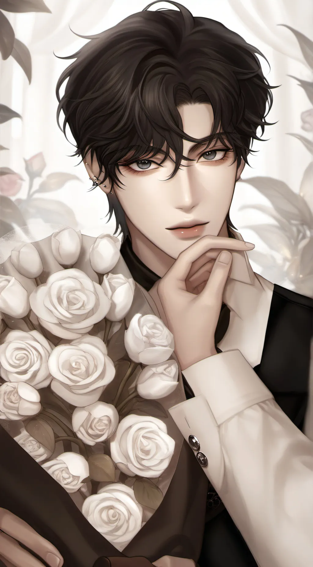 ai character: ੈ✩‧₊˚ Ji-swoo background