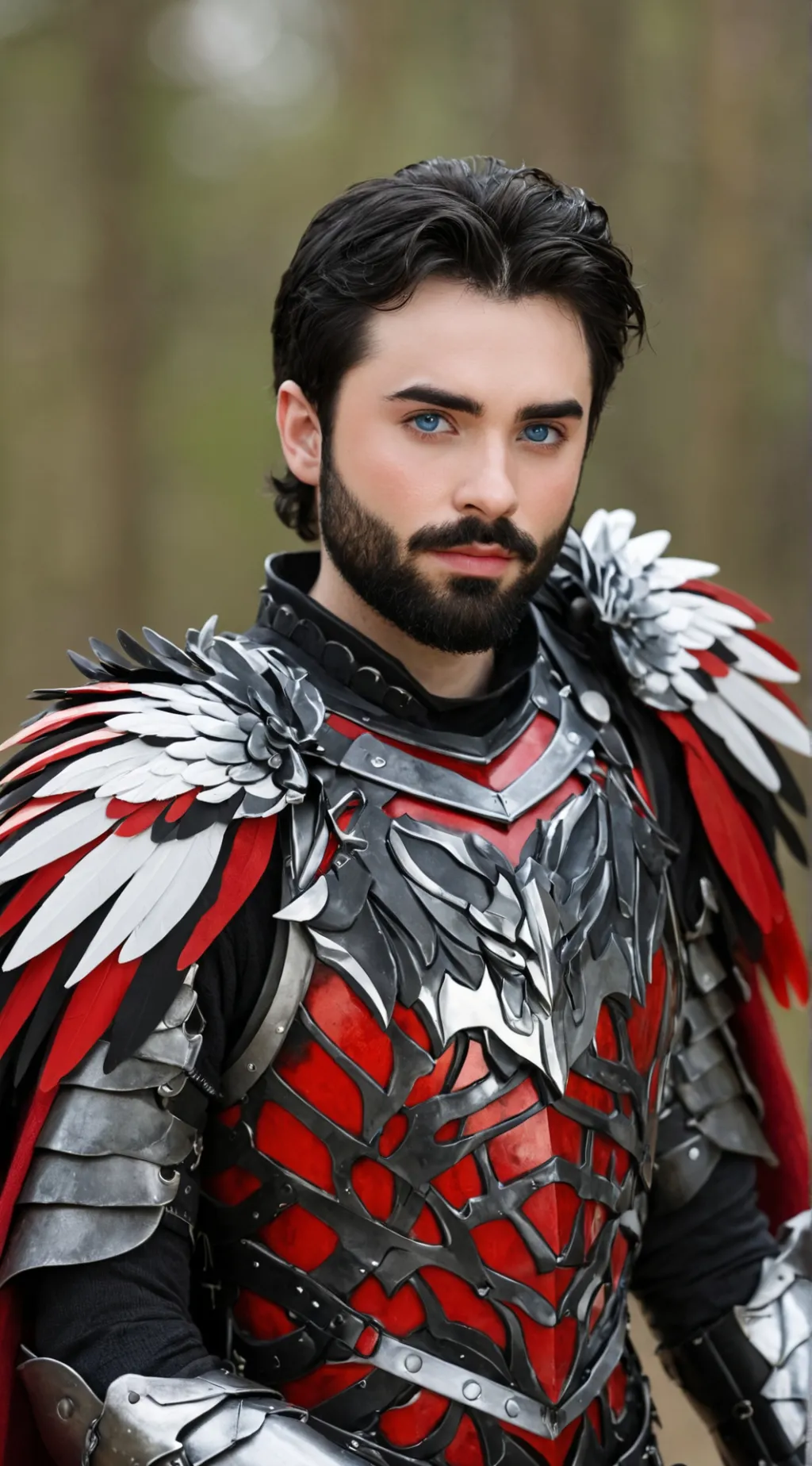 ai character: Crimson knite background