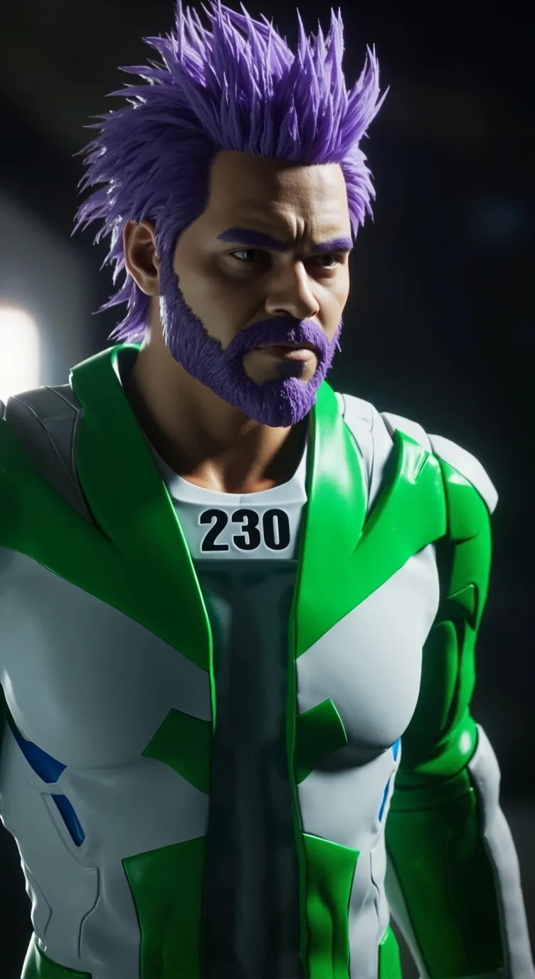 ai character: Thanos  background