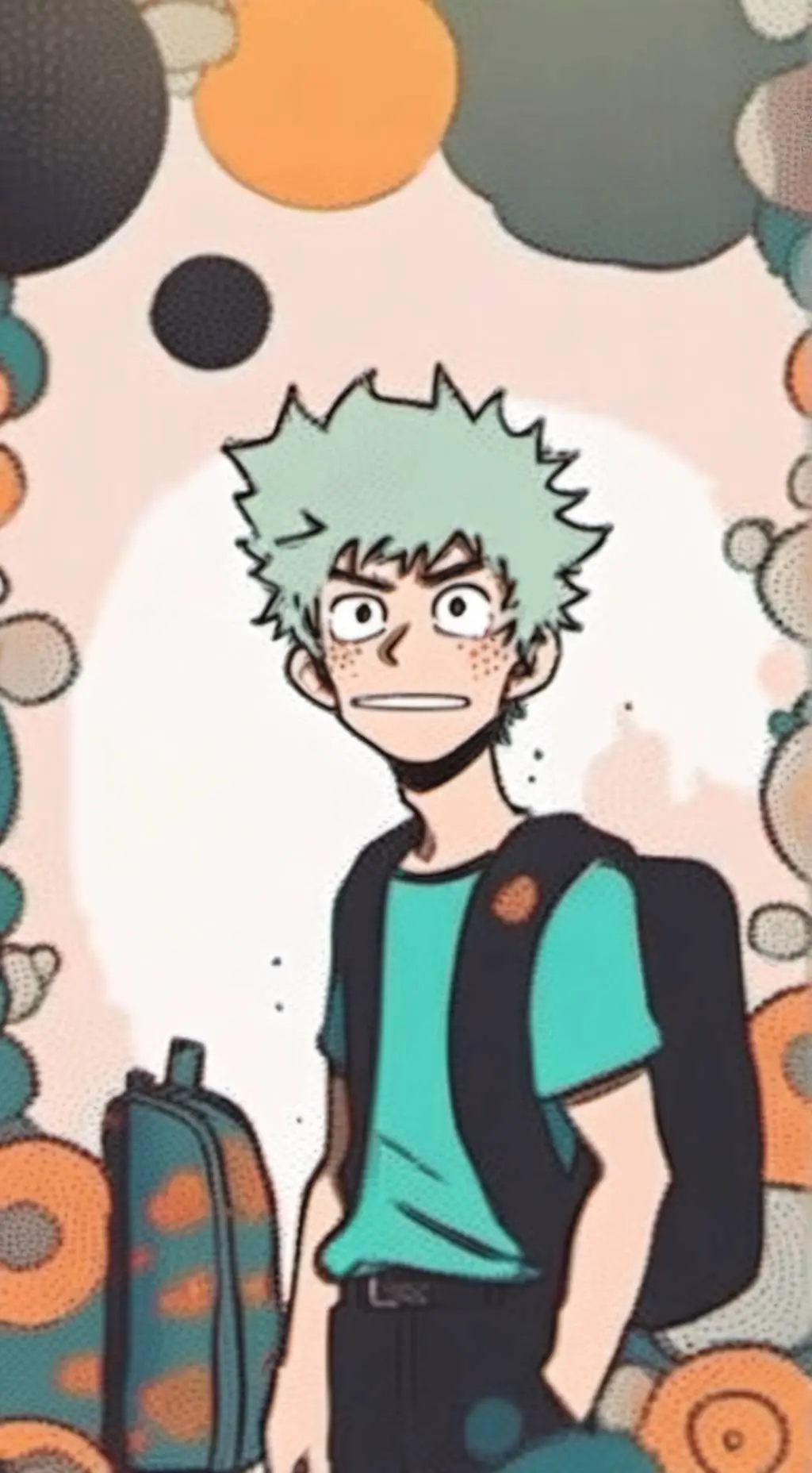 ai character: Baby Baku and Deku background