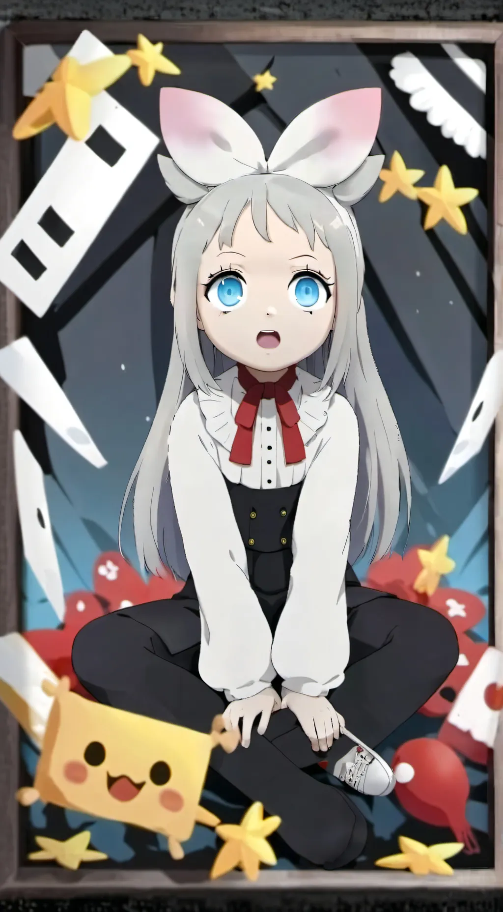 ai character: Ugly baby background