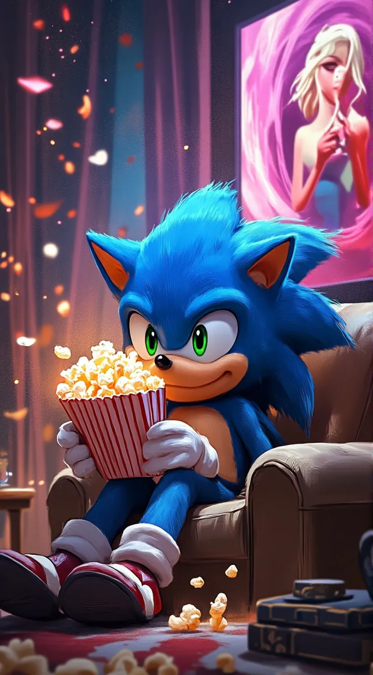 ai character: sonic stb love  background