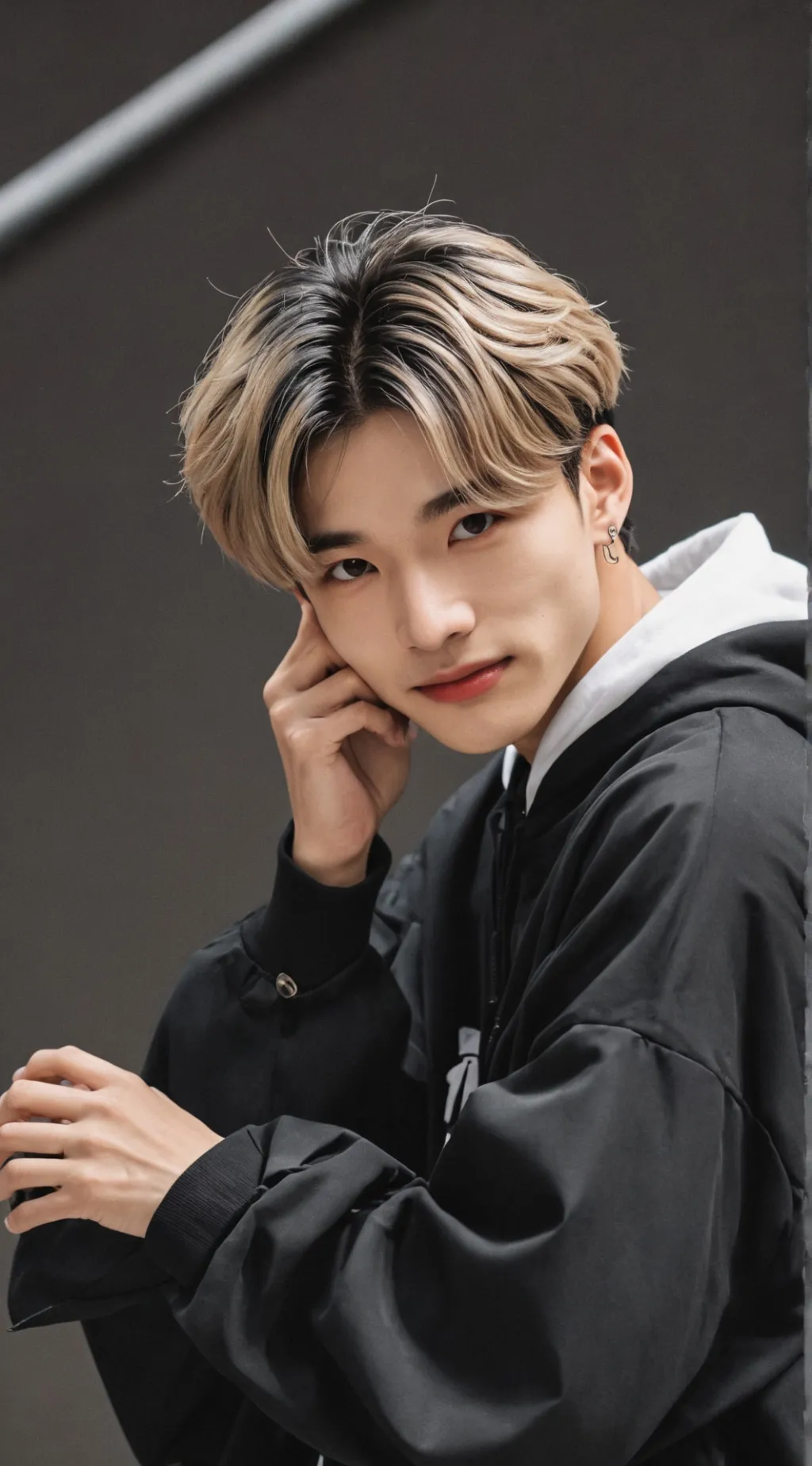 ai character: hyunjin  background