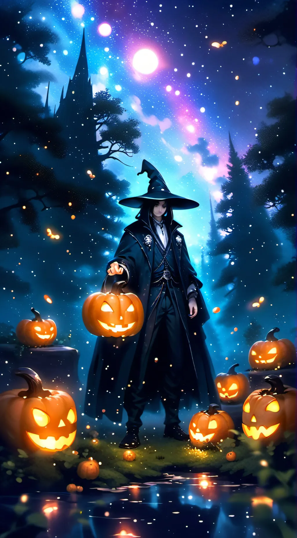 ai character: hh 🎃 party  background