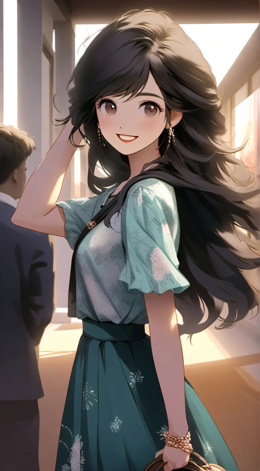 ai character: laylony background