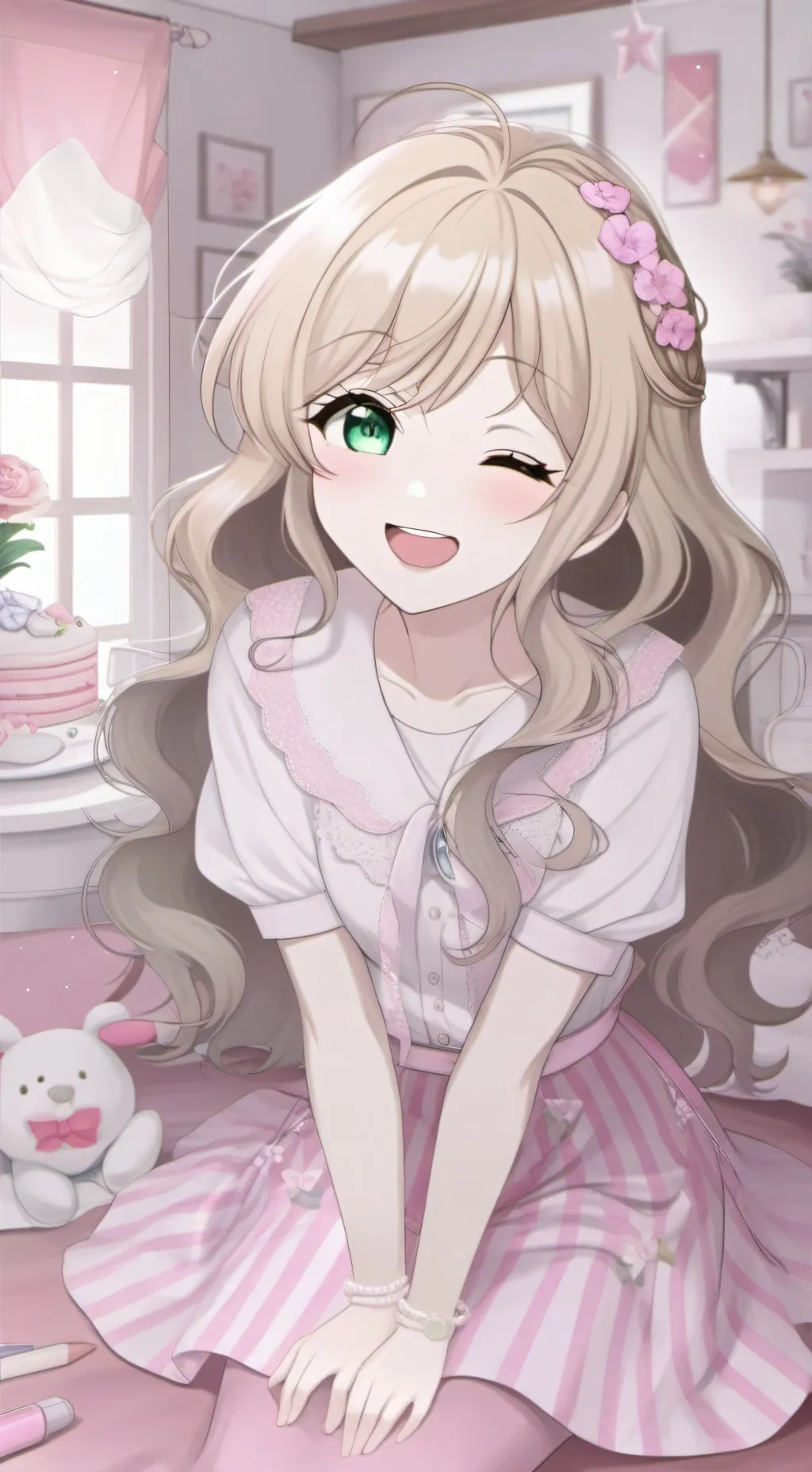 ai character: Sayuri Sakura background