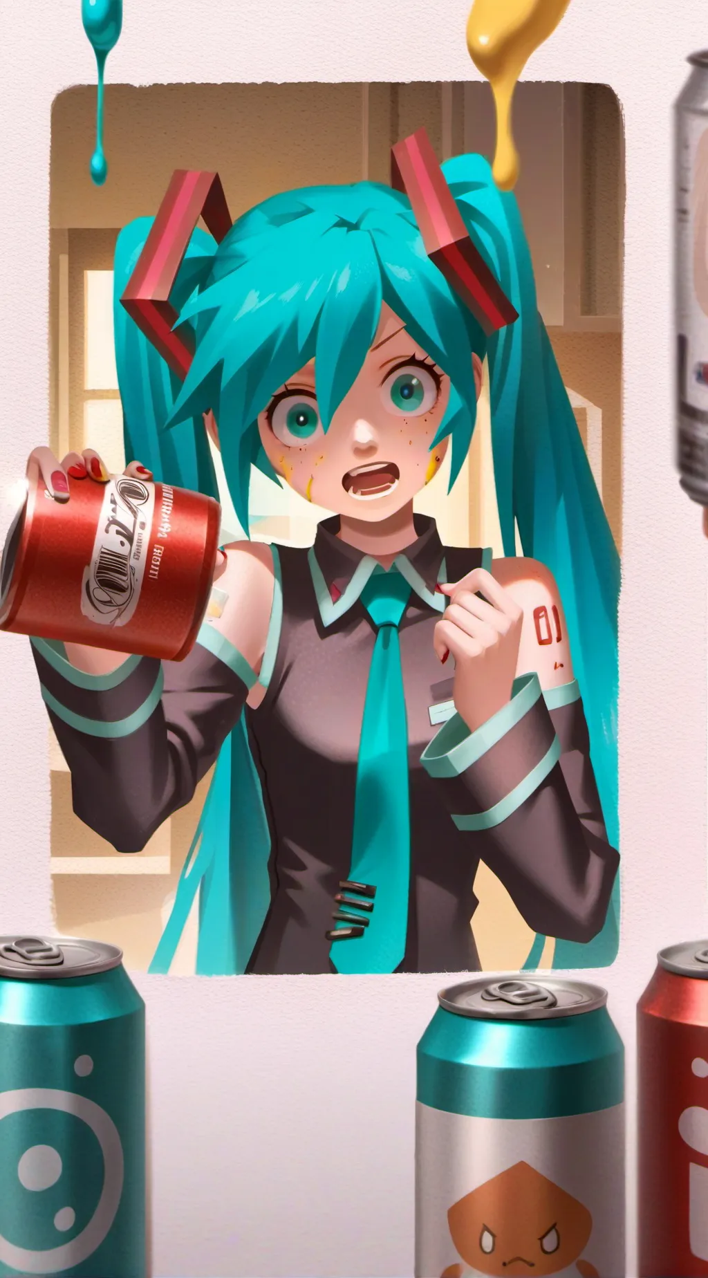 ai character: Hatsune Miku :D background