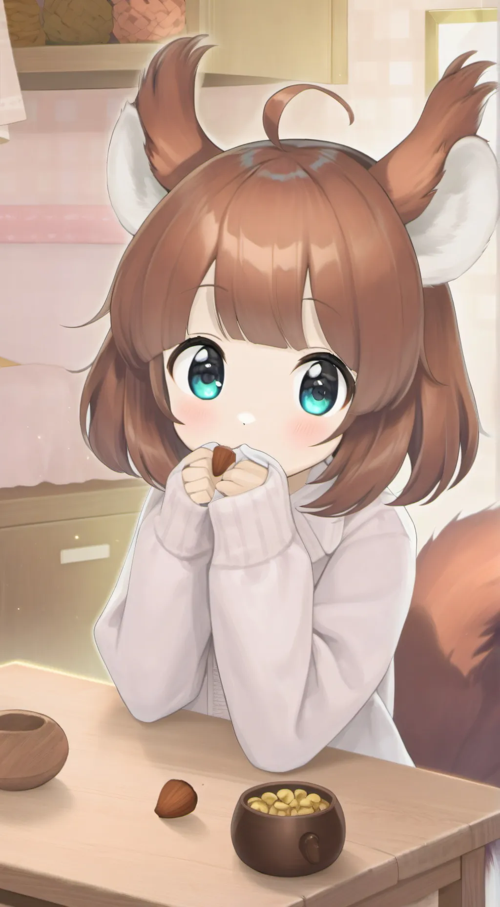 ai character: Squirrel Spirit Furry background