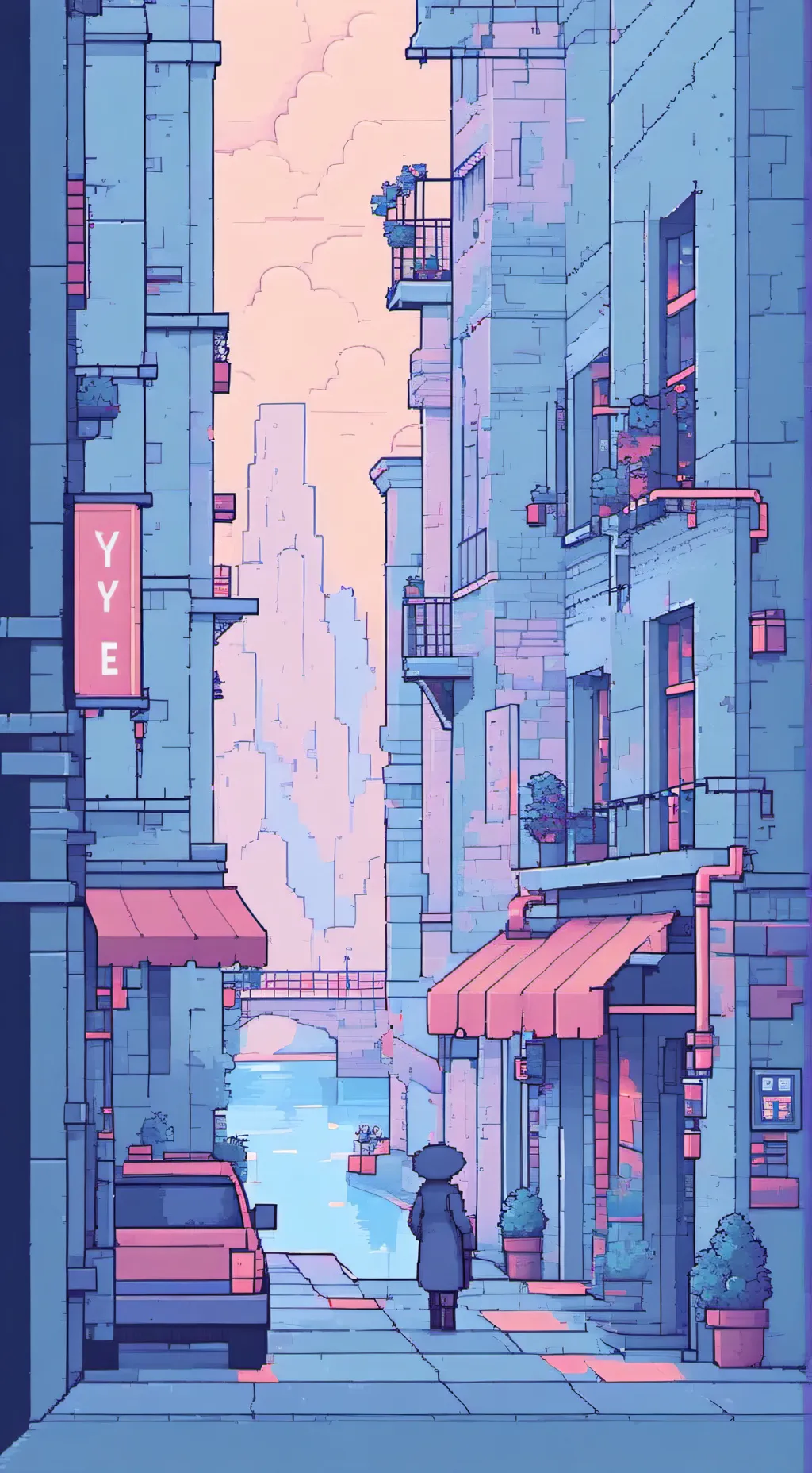 ai character: he's back. background