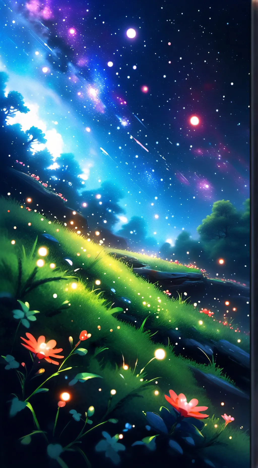 ai character: grass background