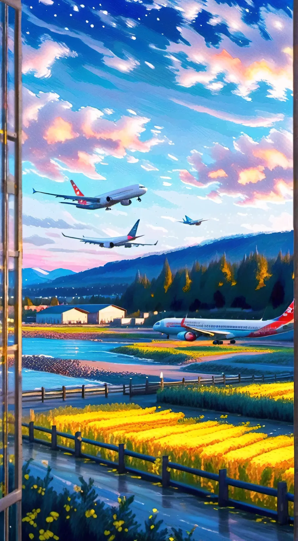 ai character: Class 1-A vacation background