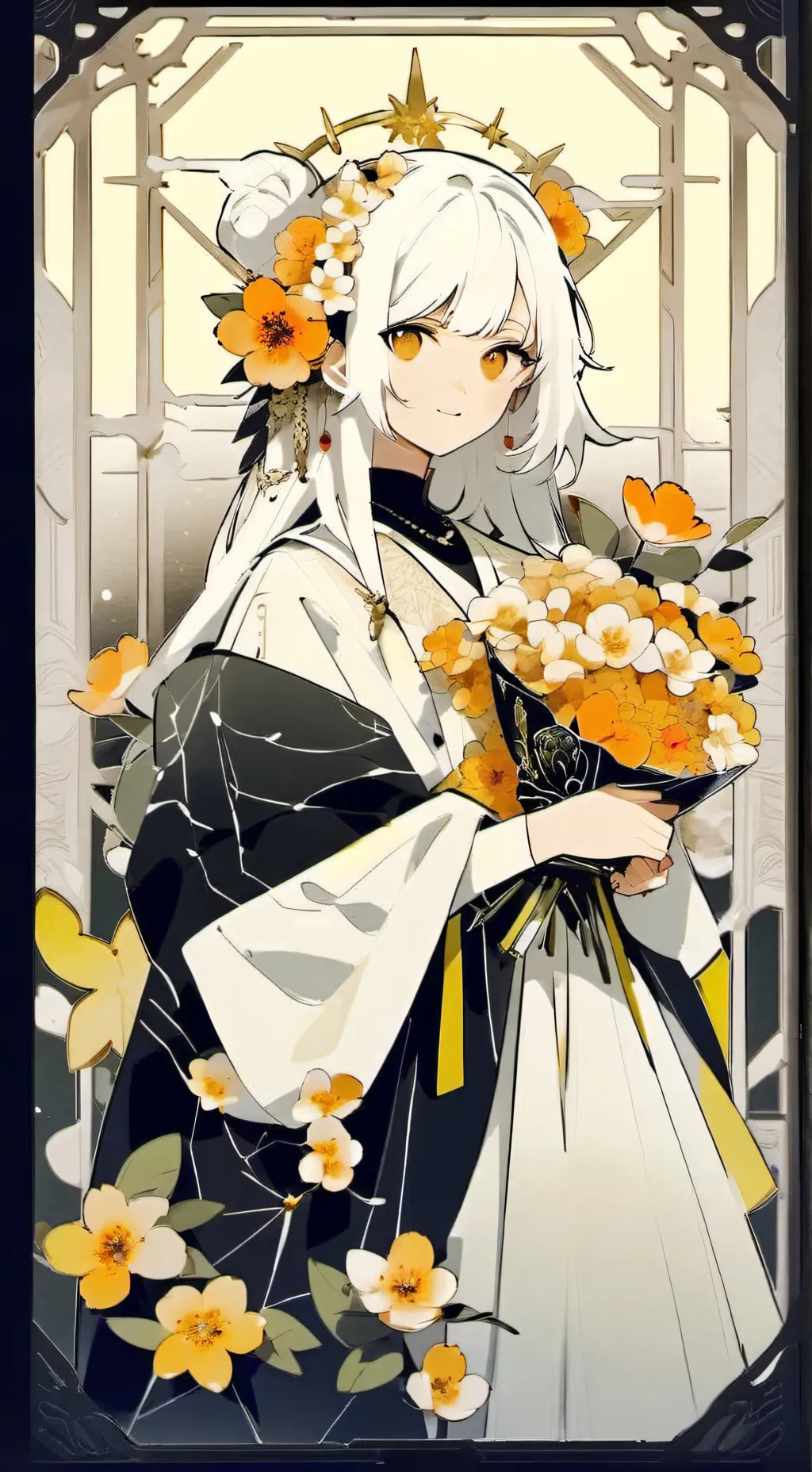 ai character: Shina  background