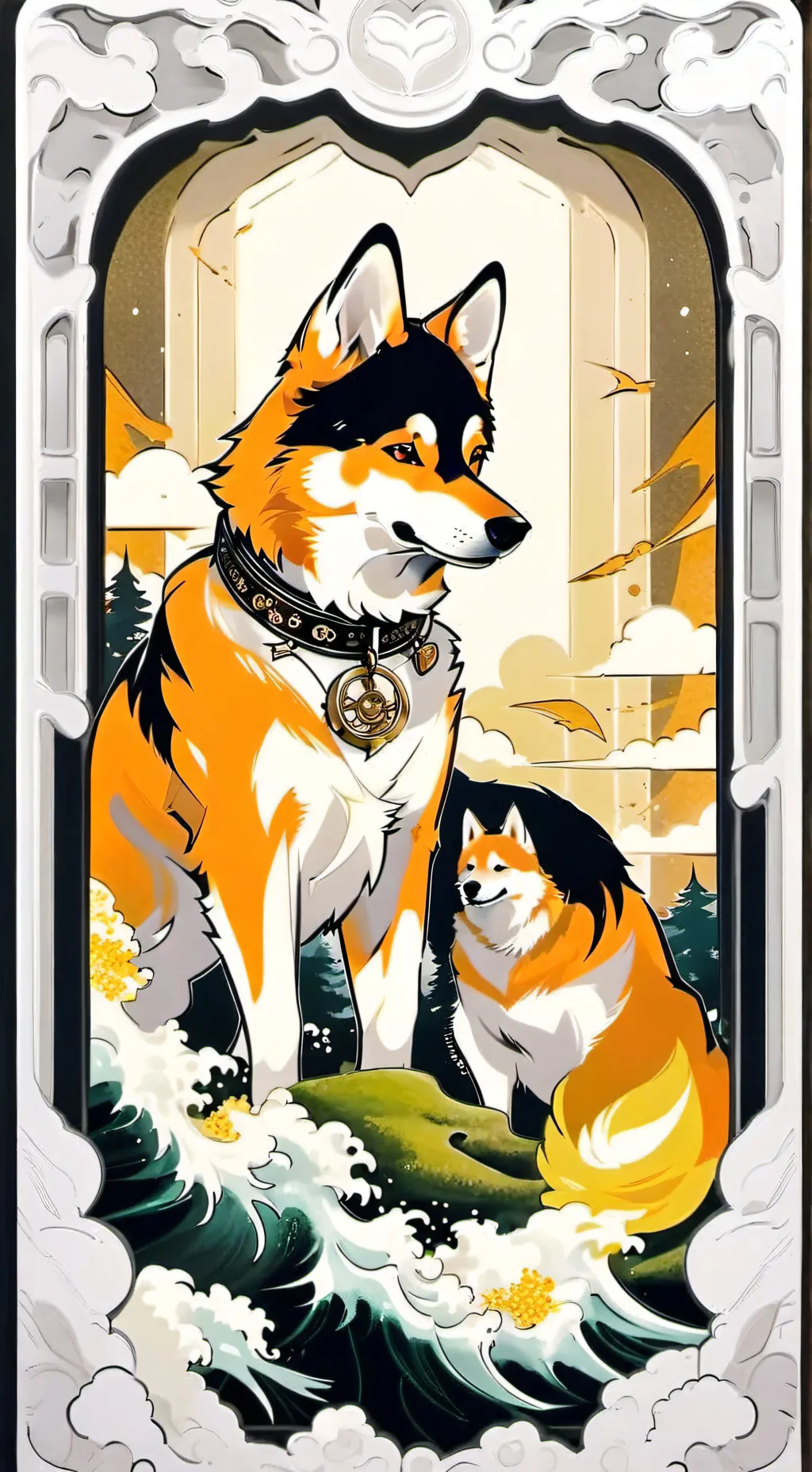 ai character: My school irl  background