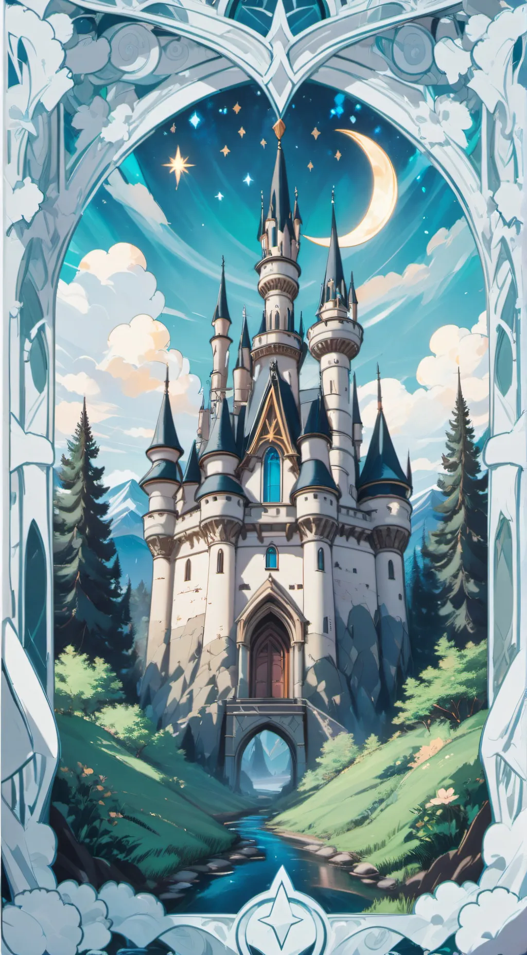 ai character: escola de magia background