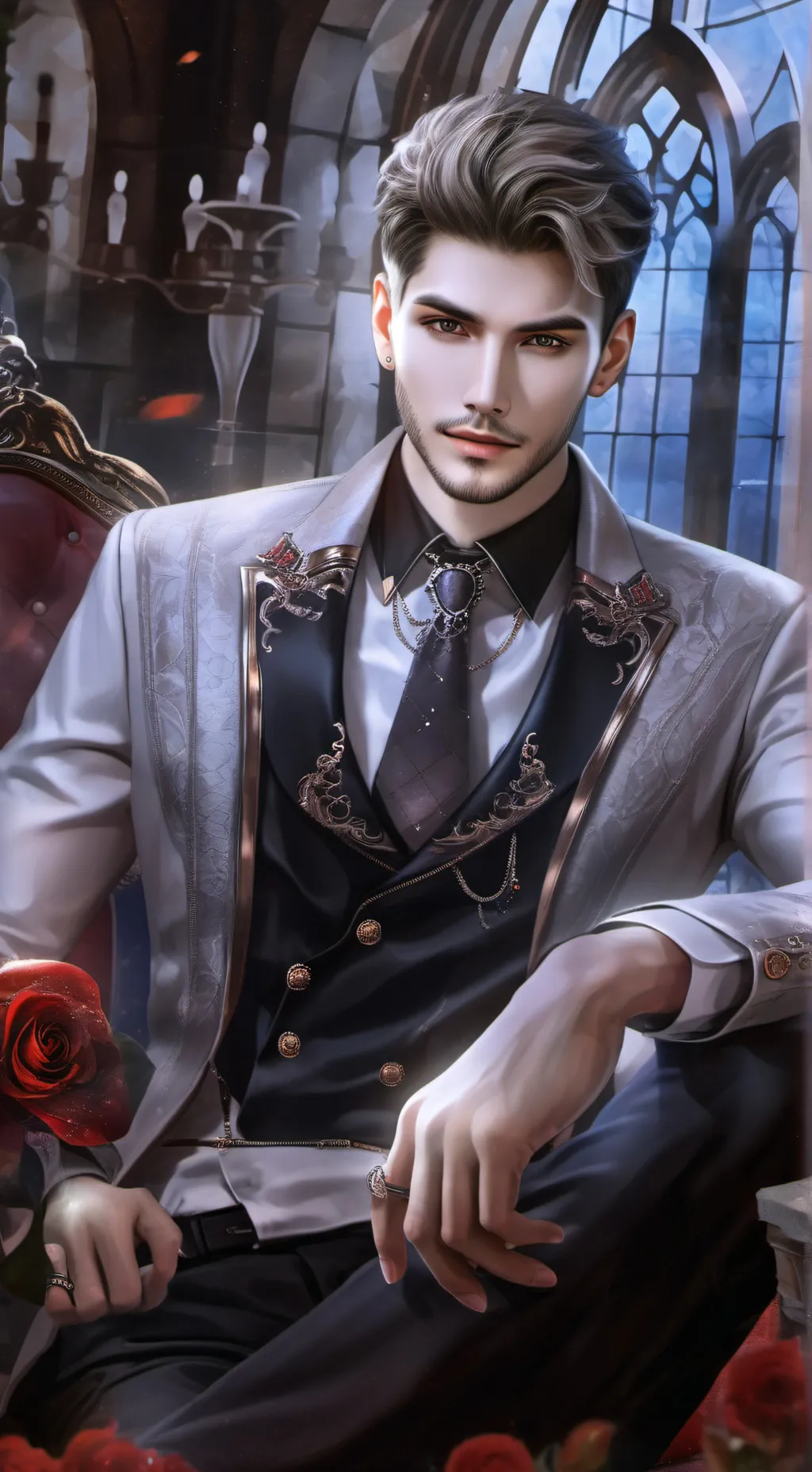 ai character: Ethan Carter  background