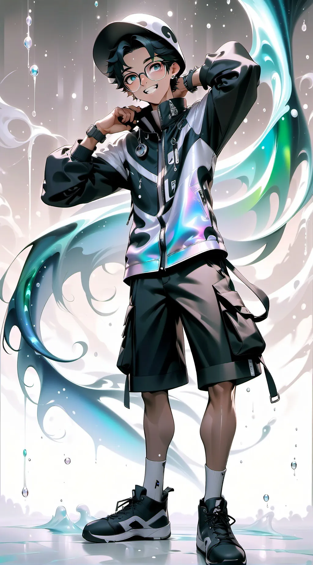 ai character: coffee but human  background