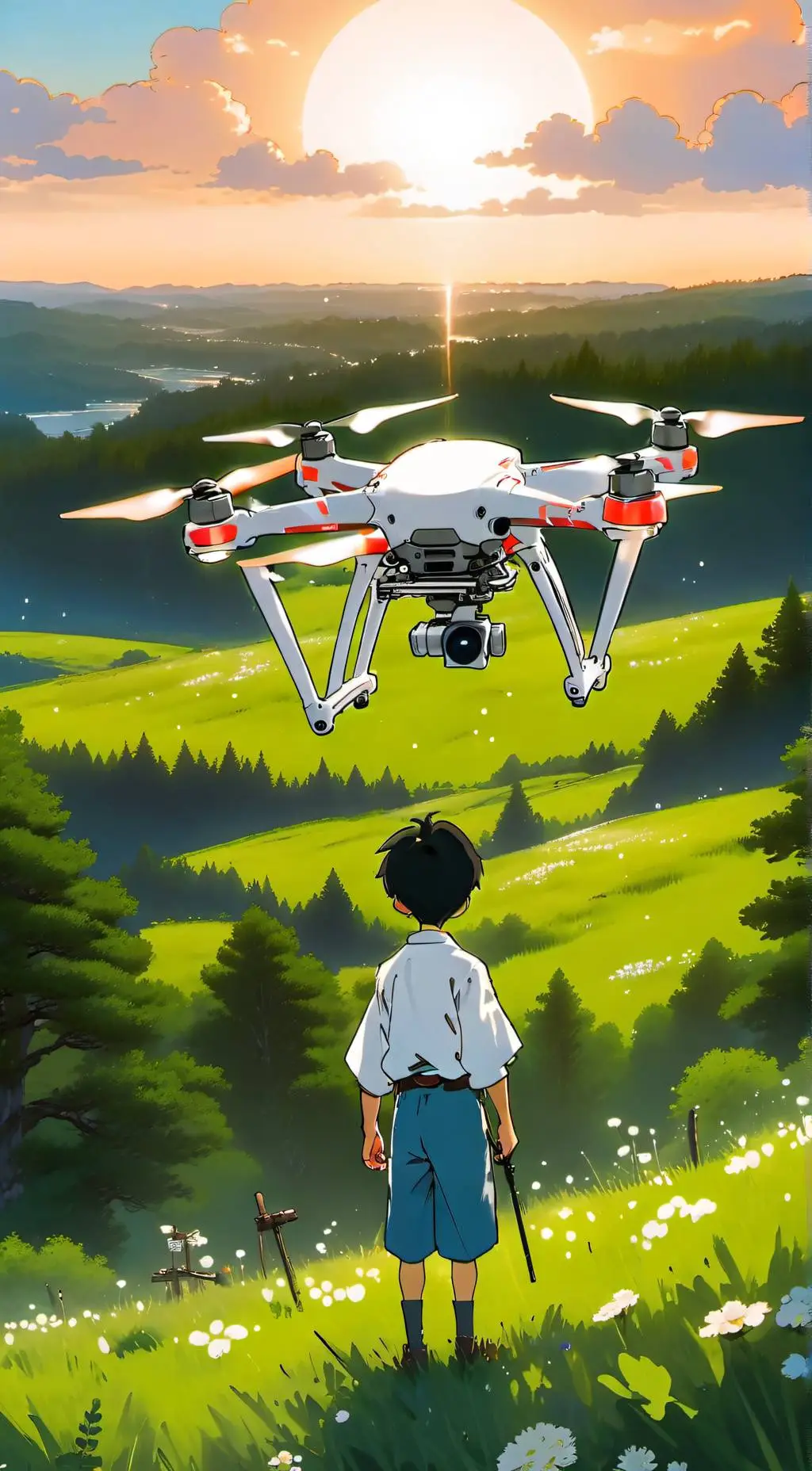 ai character: Wild drones background