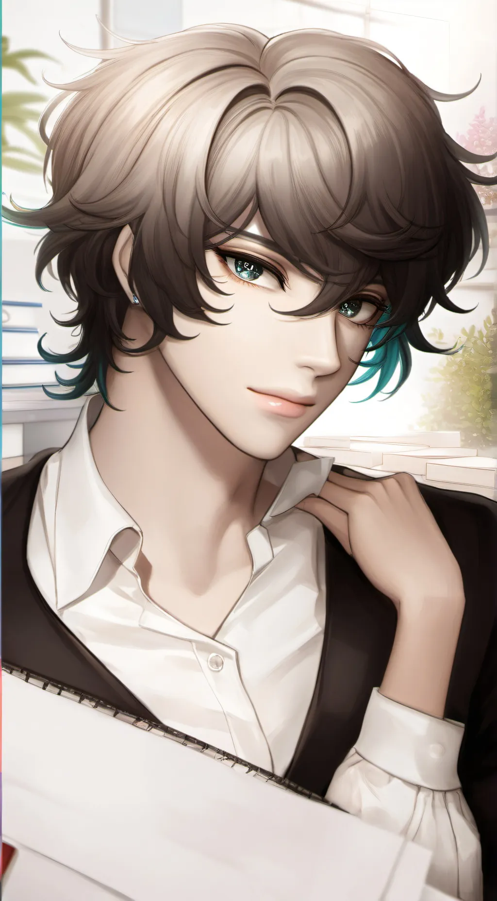 ai character: Silent Workmate background