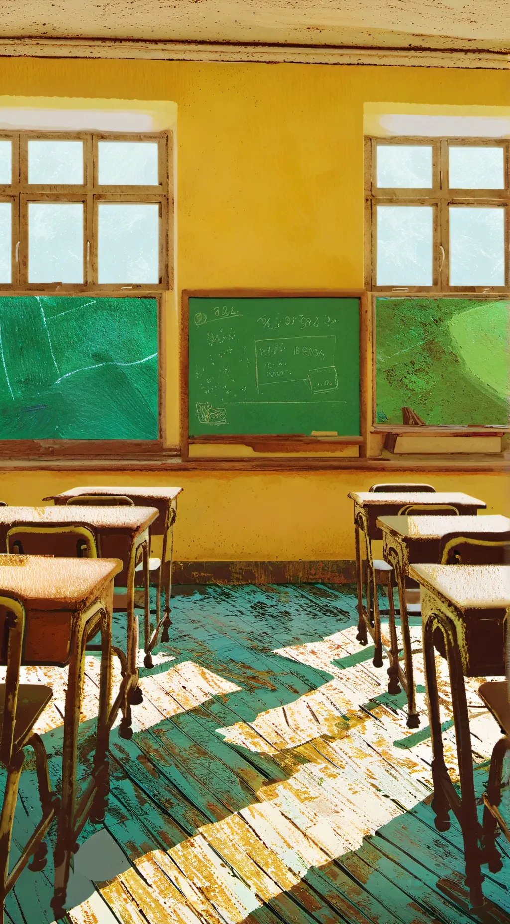 ai character: Sprunki Highschool background