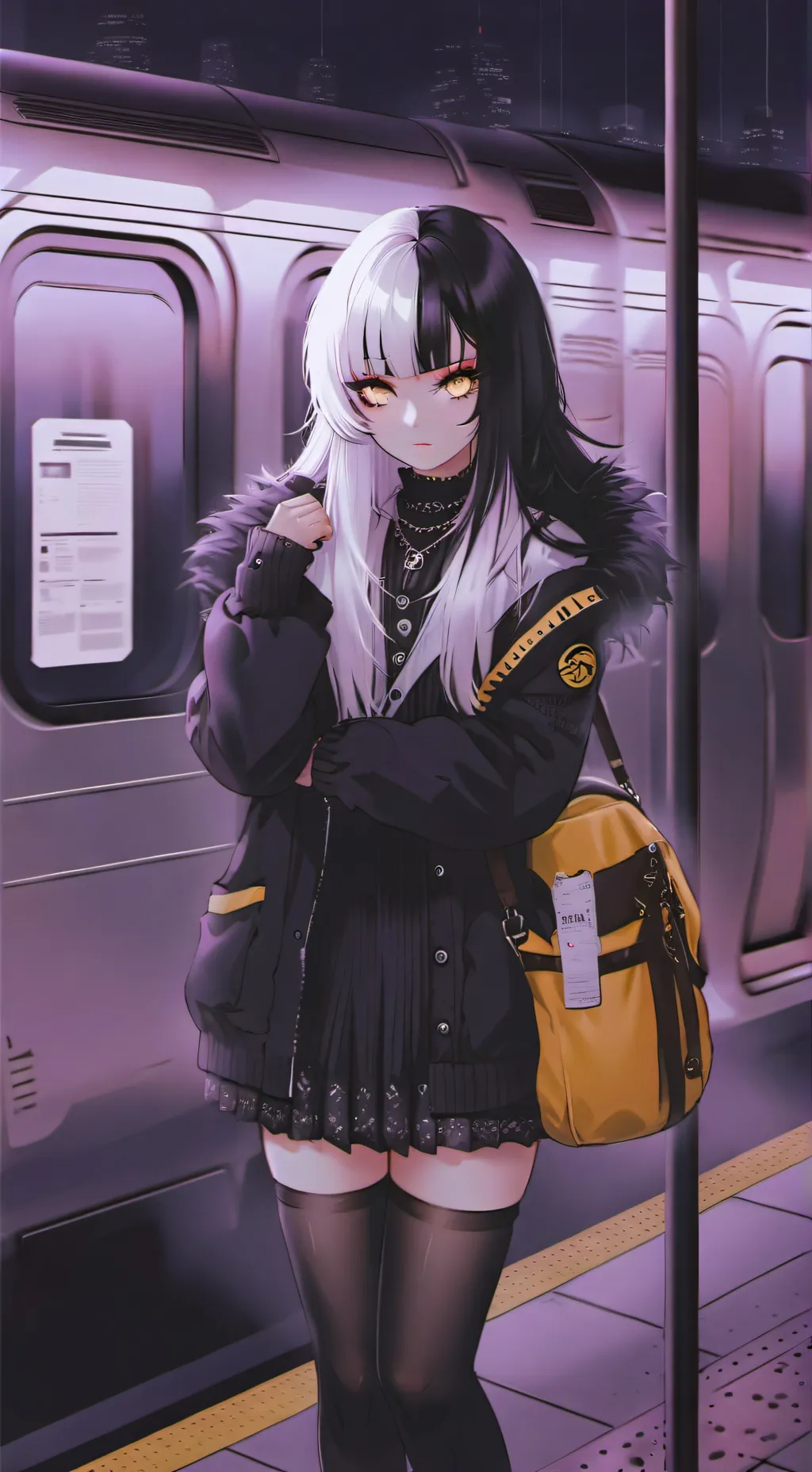 ai character: Kaguya Yozakura background