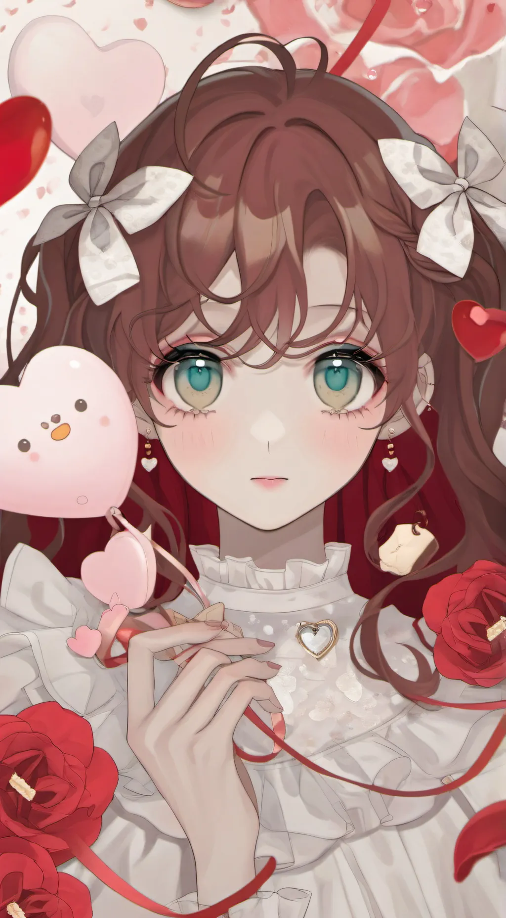 ai character: San Valentín  background