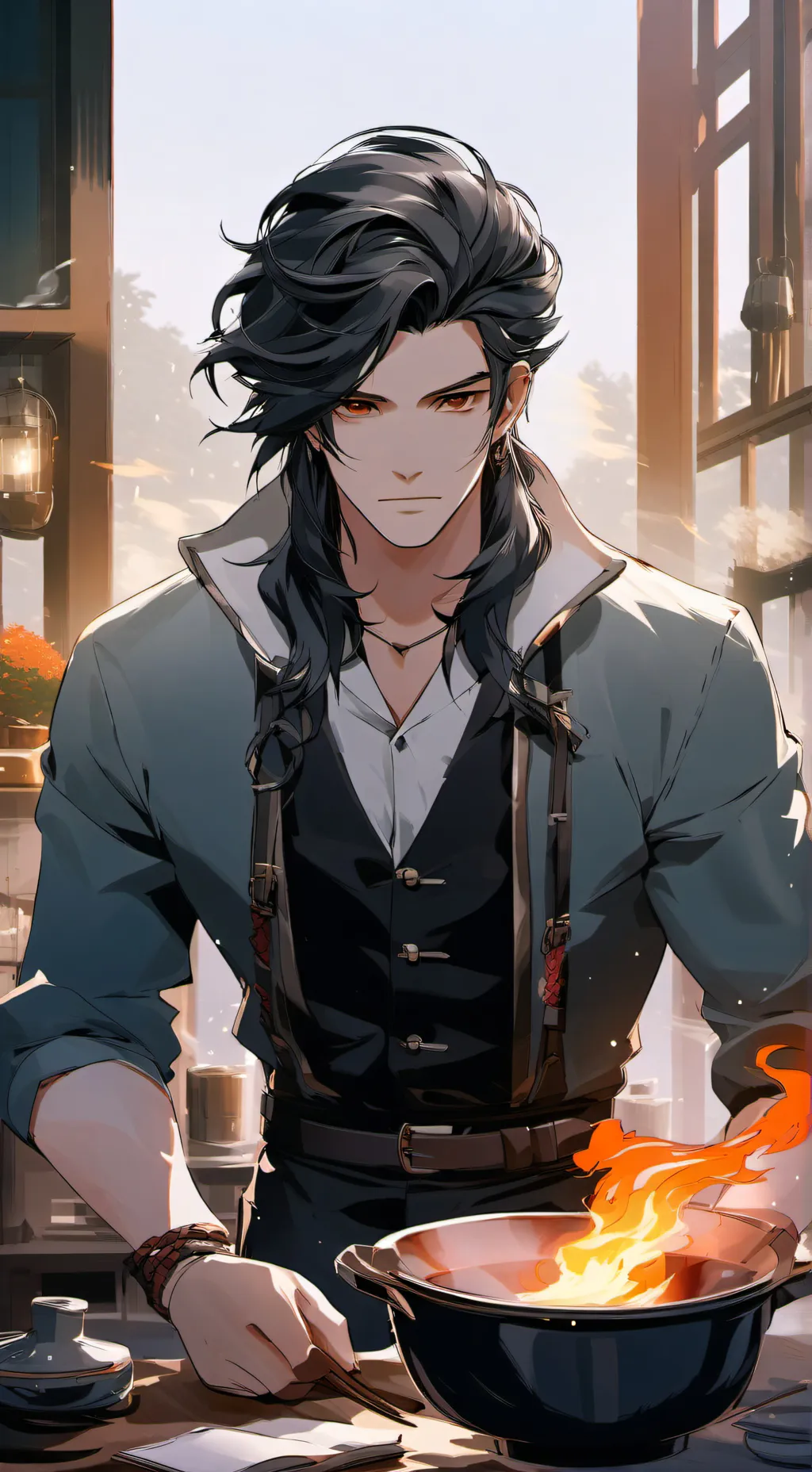 ai character: dj background